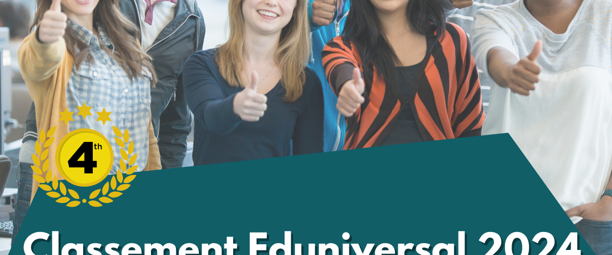 SUP des RH décroche la quatrième place dans le classement EDUNIVERSAL 2024 des meilleurs Bachelor : spécialité Gestion des Ressources Humaines